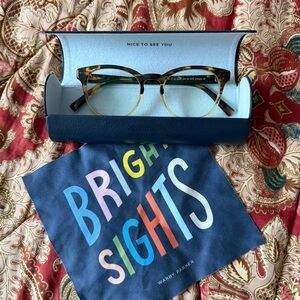Warby Parker Felix Tortoise Shell Glasses with Case